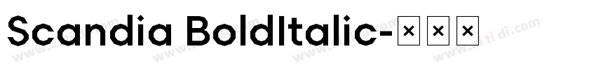 Scandia BoldItalic字体转换